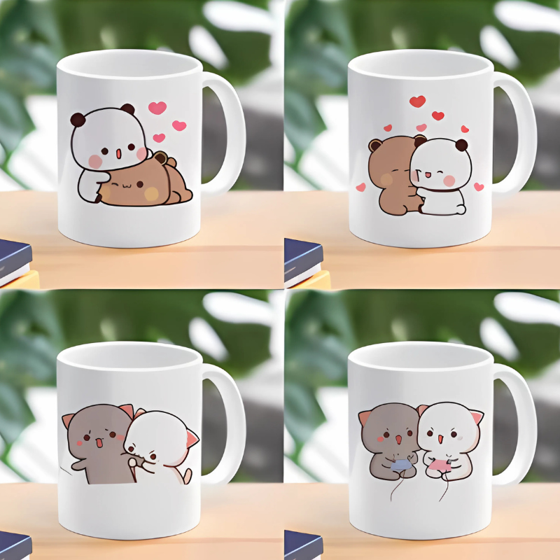 Bubu and Dudu Panda Bear Mugs