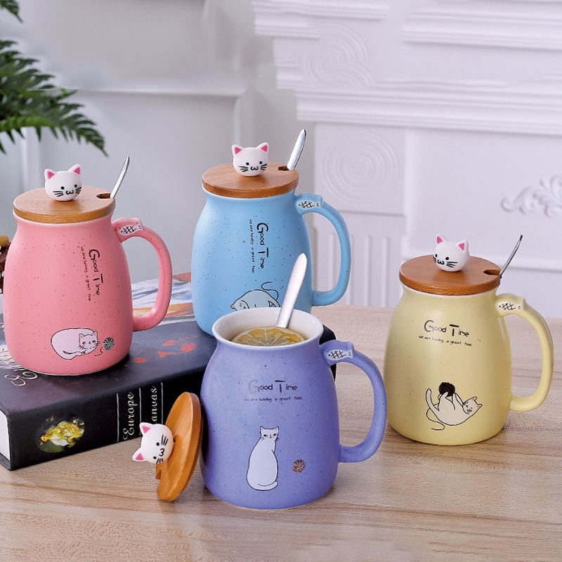 Adorable Cat Mug Set