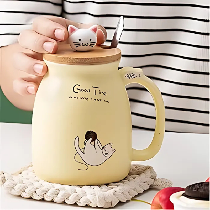Adorable Cat Mug Set