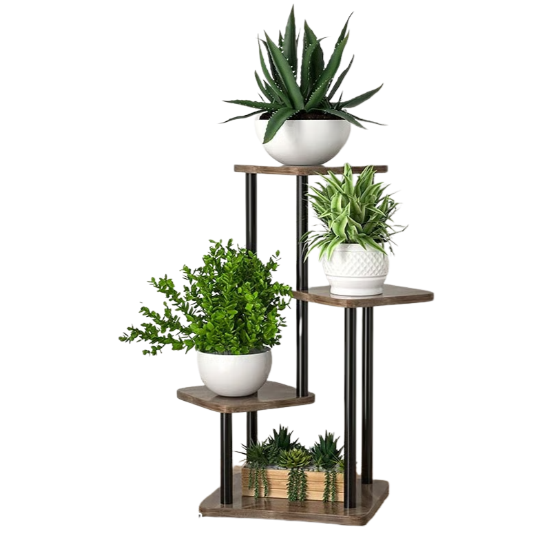 Multi-Tier Iron Display Shelf