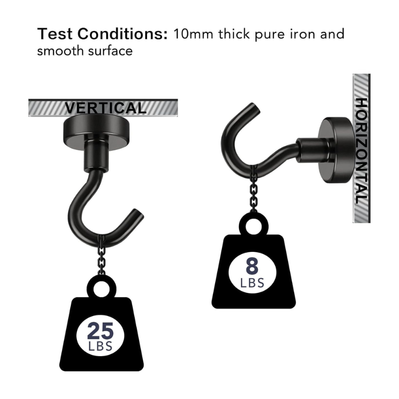 Heavy-Duty Magnetic Hooks