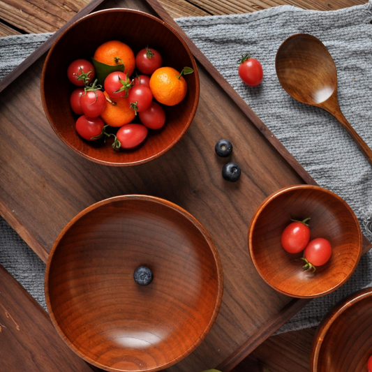Handcrafted Sour Jujube Wooden Bowl