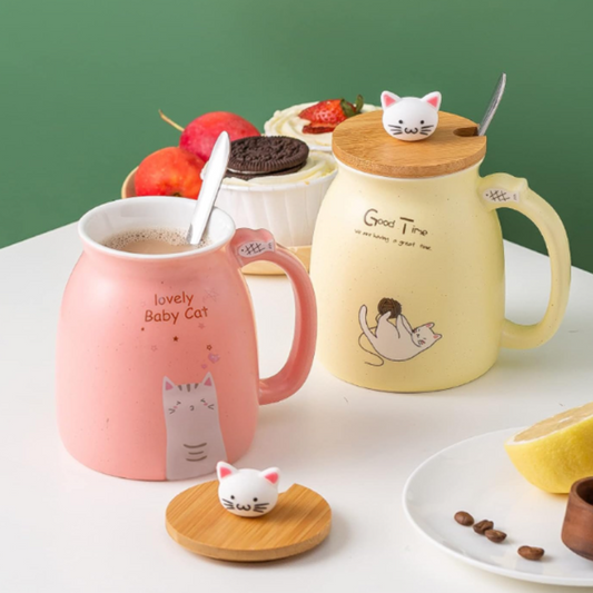 Adorable Cat Mug Set