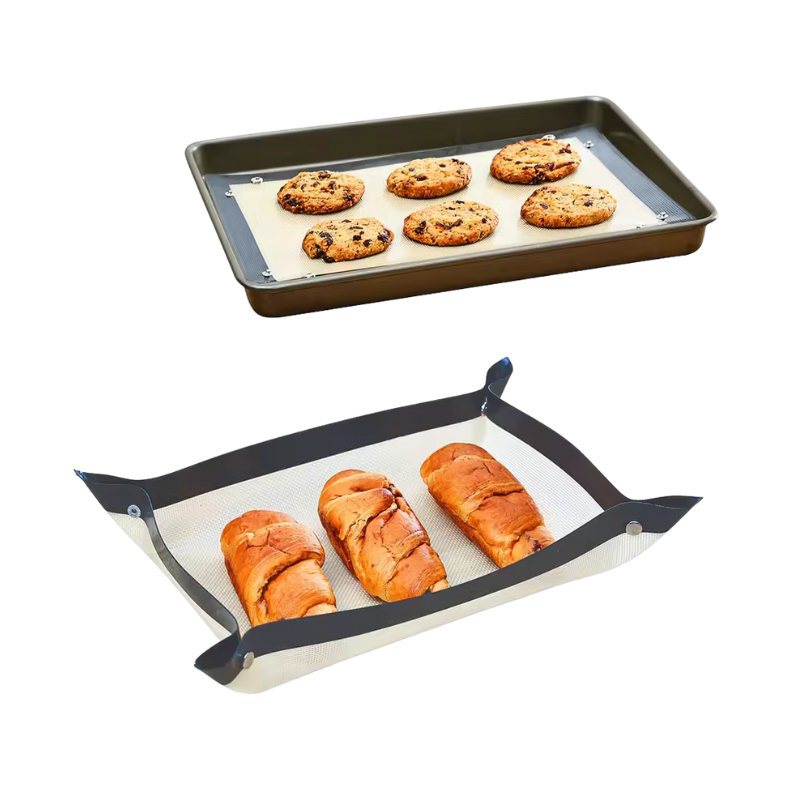Non-Stick Baking Mat with with Button Edges