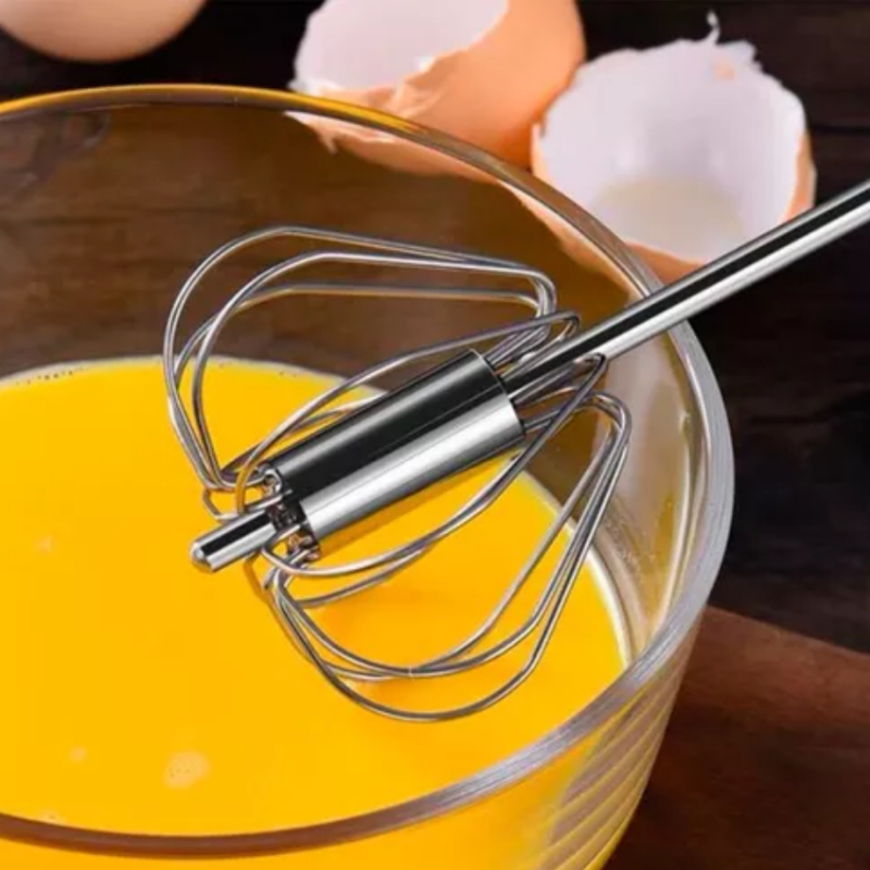 Semi-Automatic Stainless Steel Egg Beater