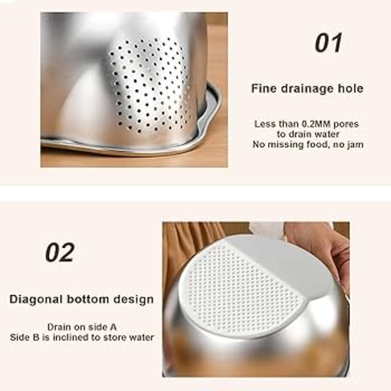 Premium Stainless Steel Rice Washer