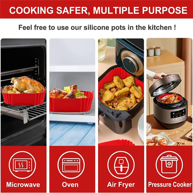 Reusable Silicone Air Fryer Basket