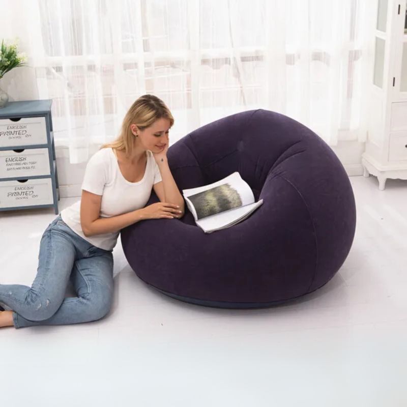 Flocking Inflatable Sofa