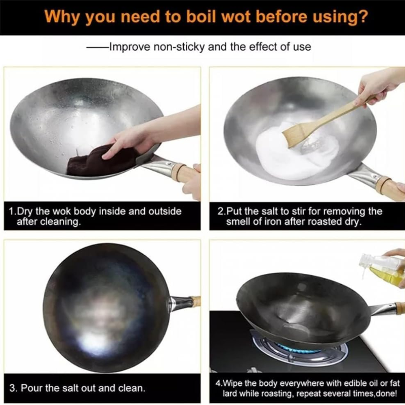 Hand-Forged Carbon Steel Wok