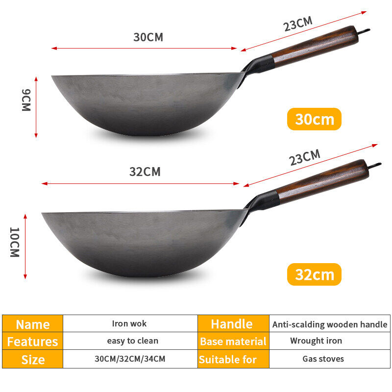 Hand-Forged Carbon Steel Wok