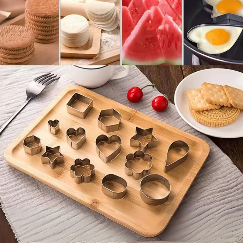 30-Piece Stainless Steel Cookie Cutter Set