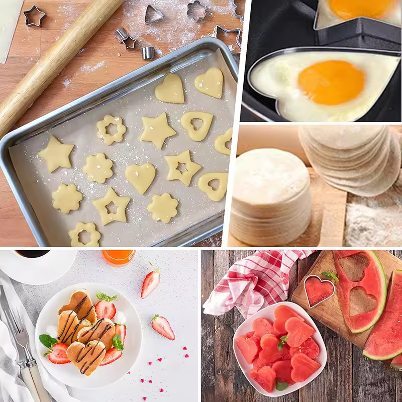 30-Piece Stainless Steel Cookie Cutter Set
