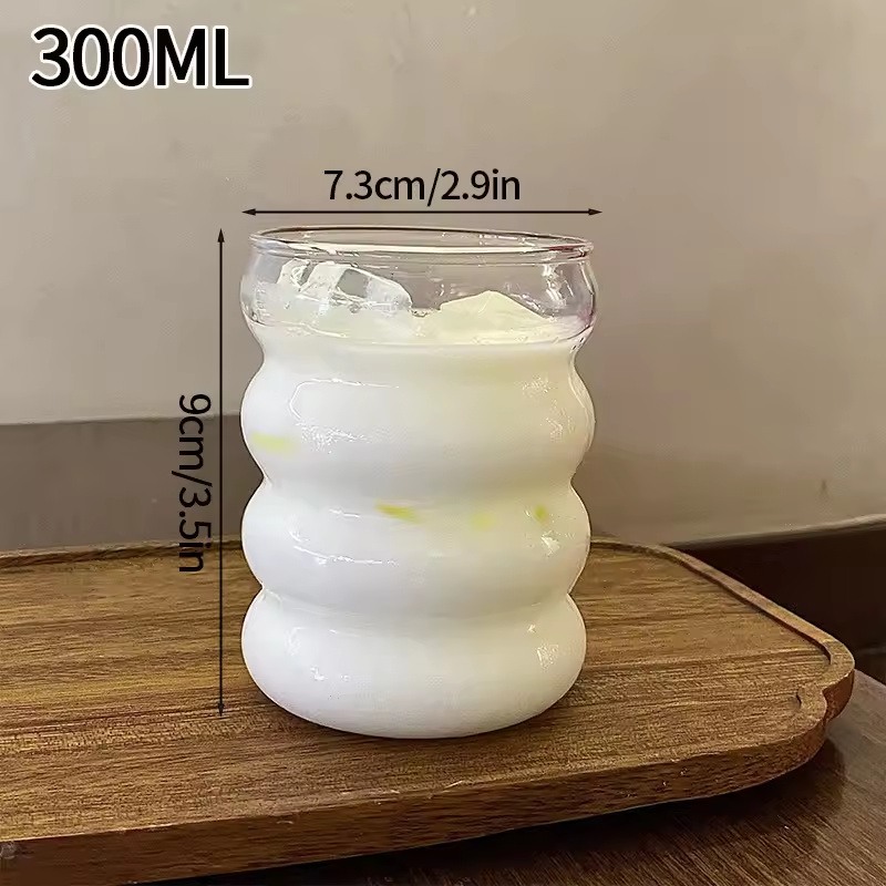 Wave Glass Tumbler – Artistic Drinkware