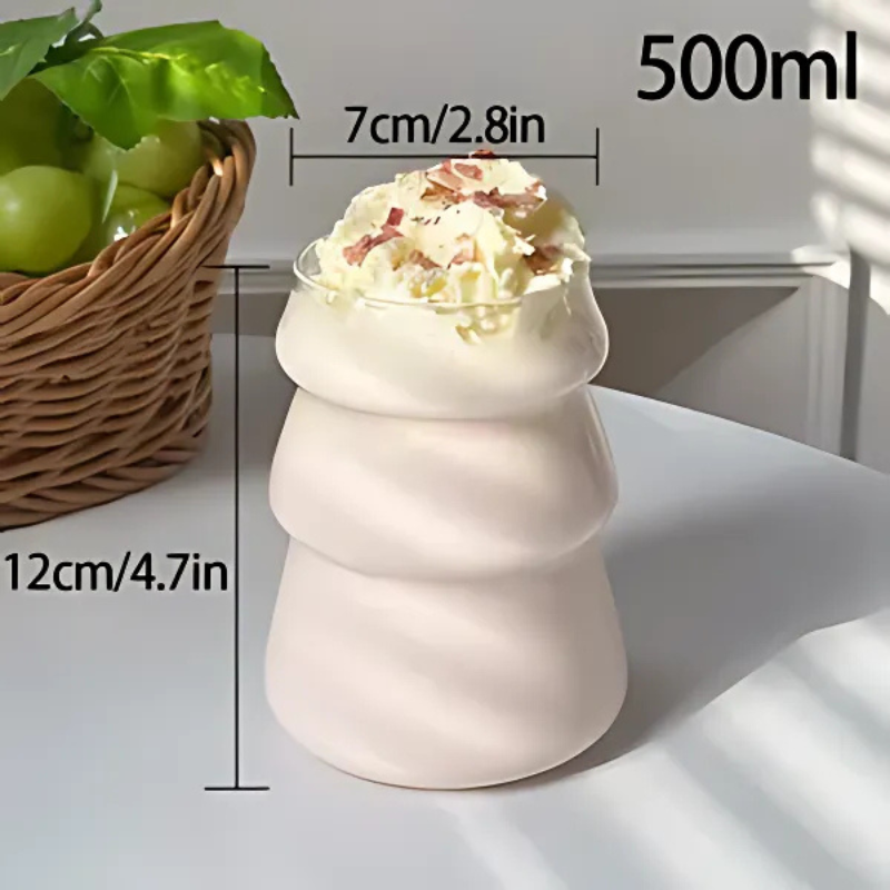 Wave Glass Tumbler – Artistic Drinkware