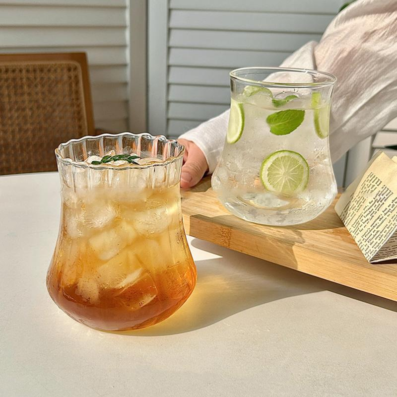 Wave Glass Tumbler – Artistic Drinkware