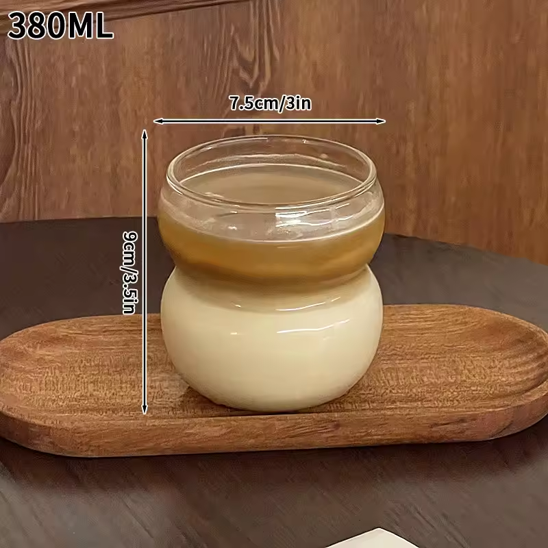 Wave Glass Tumbler – Artistic Drinkware