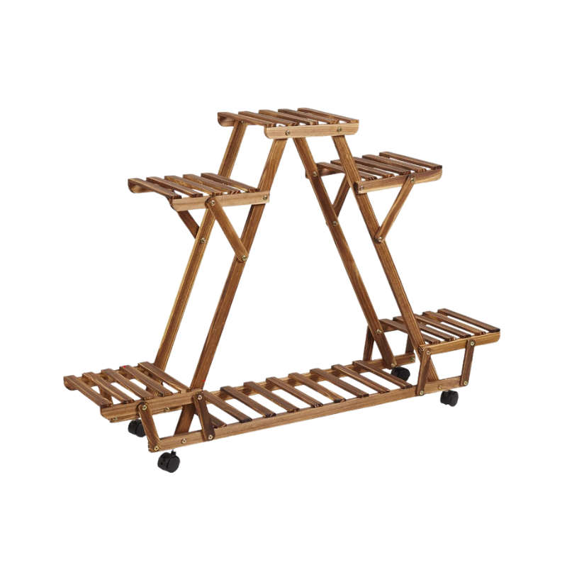Mobile Triangular Plant Stand