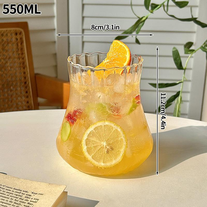 Wave Glass Tumbler – Artistic Drinkware