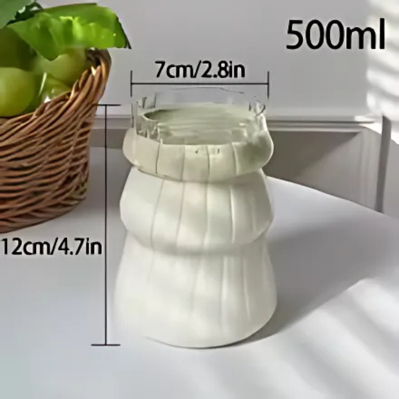 Wave Glass Tumbler – Artistic Drinkware