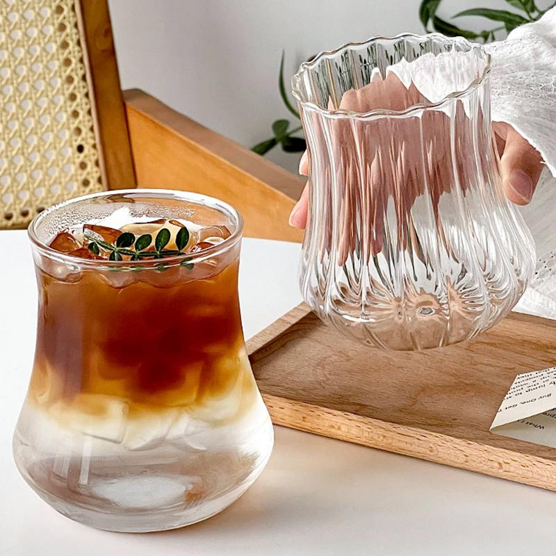 Wave Glass Tumbler – Artistic Drinkware