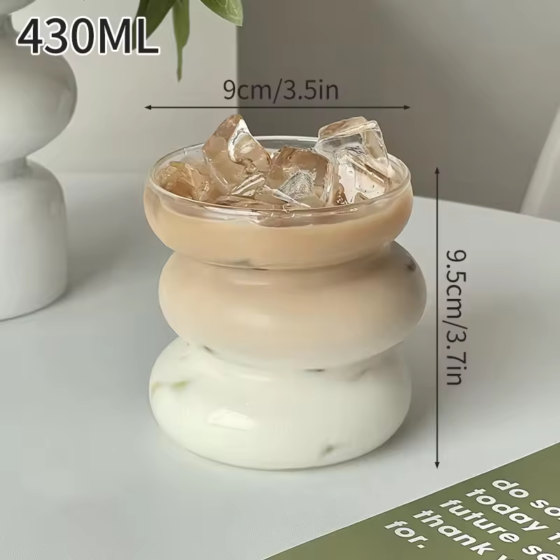 Wave Glass Tumbler – Artistic Drinkware
