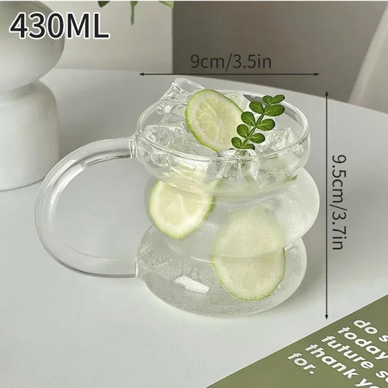 Wave Glass Tumbler – Artistic Drinkware