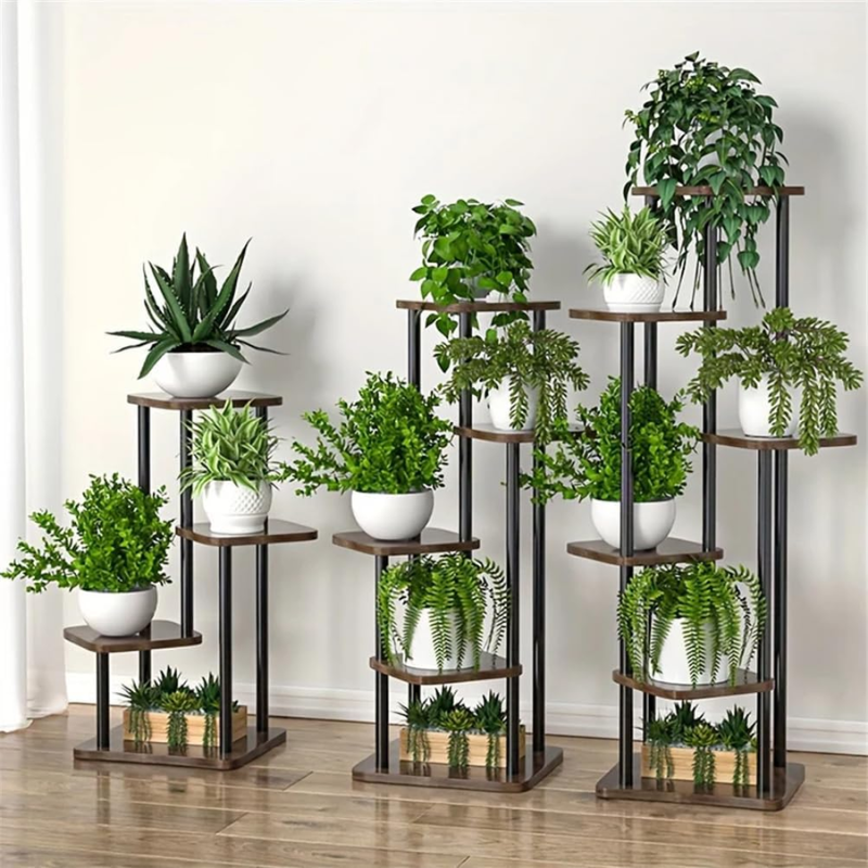 Multi-Tier Iron Display Shelf