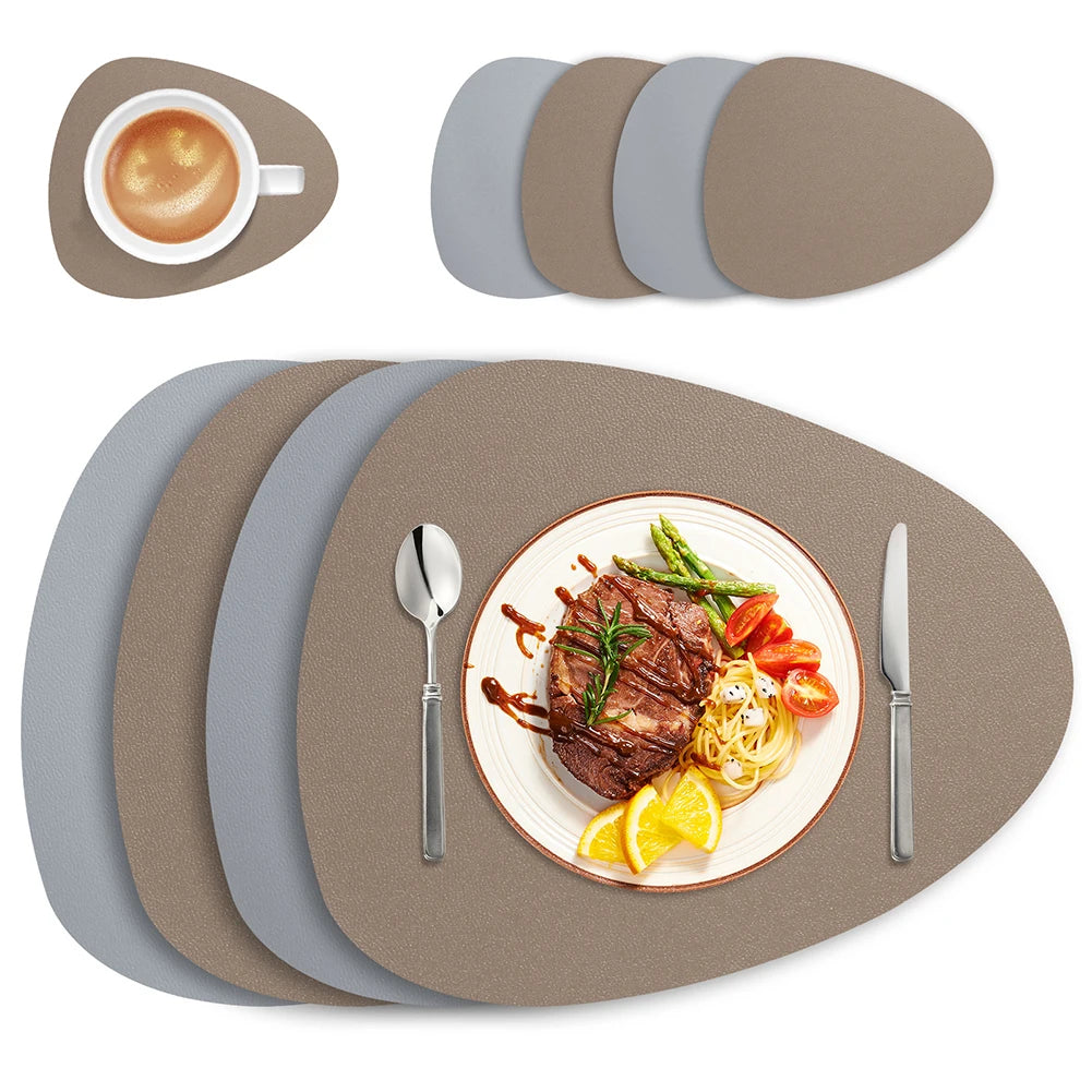 Curve Leather Table Mats