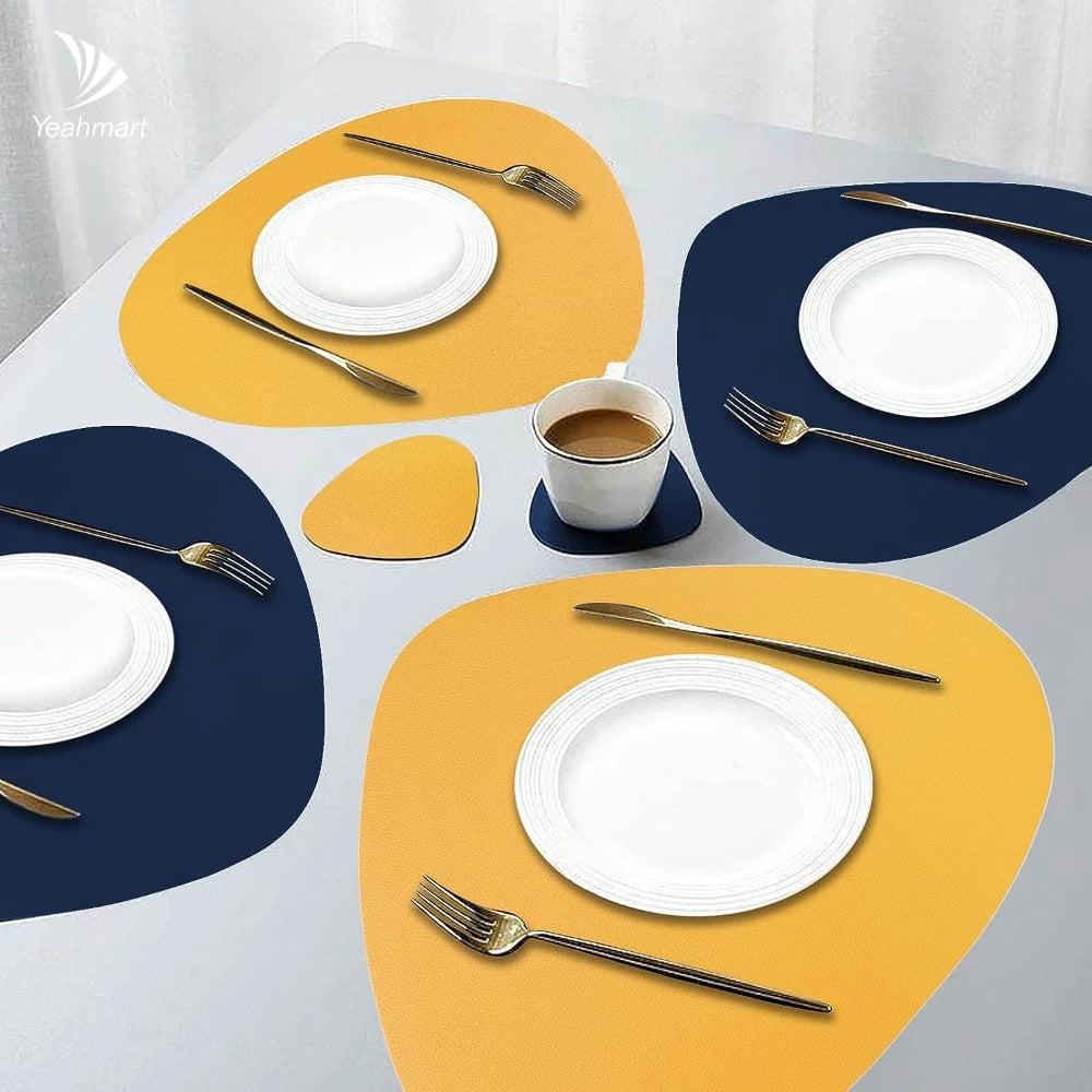 Curve Leather Table Mats