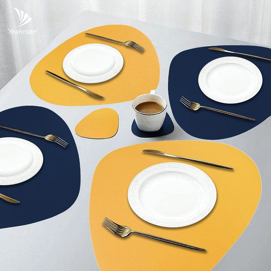 Curve Leather Table Mats
