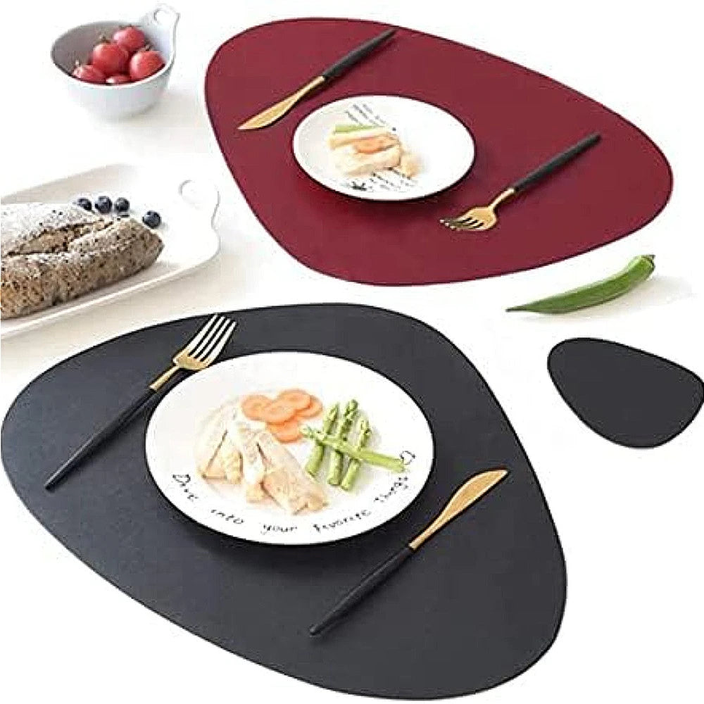 Curve Leather Table Mats