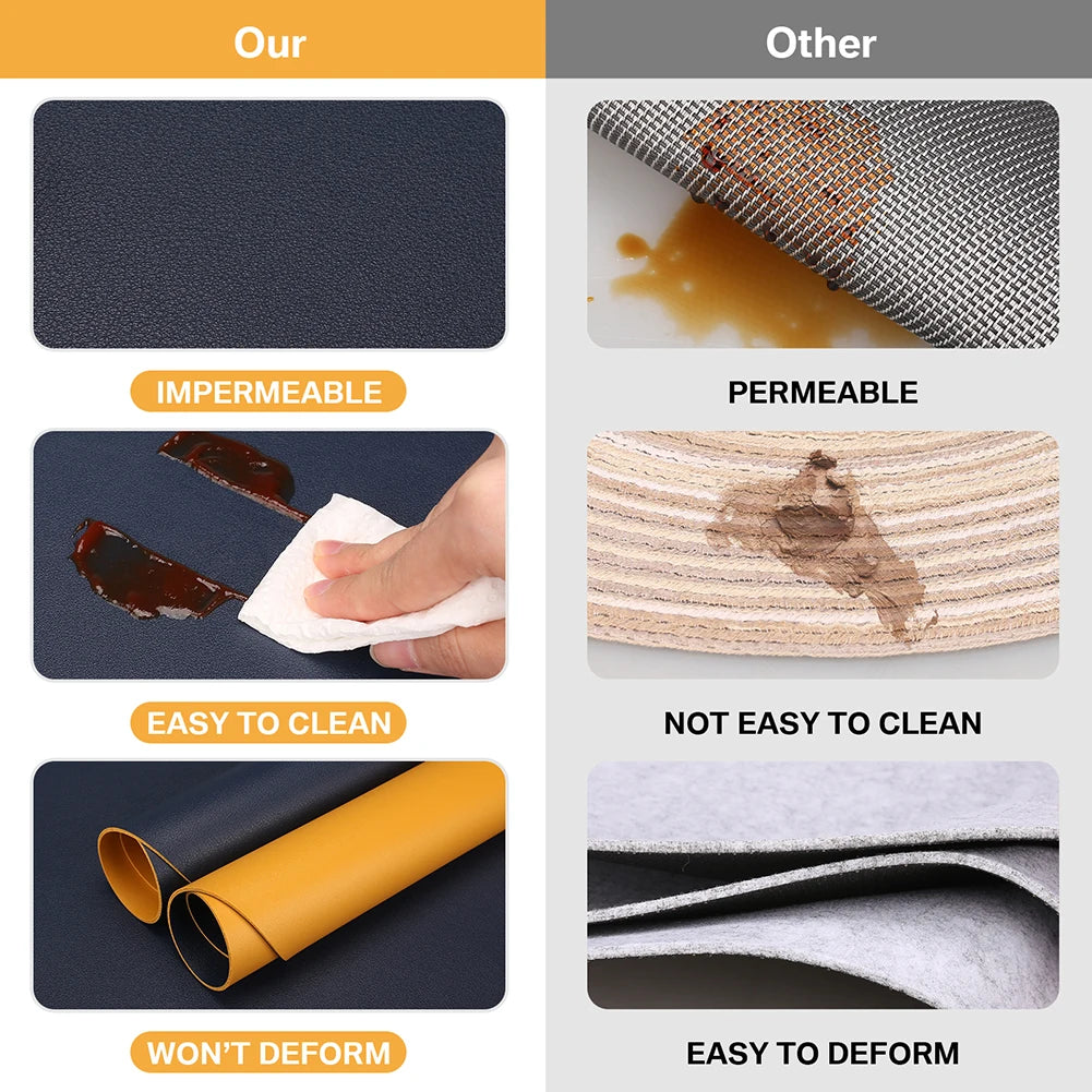 Curve Leather Table Mats